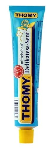 Thomy Medium Mustard Paste 3x100ml | Gluten-Free, German Cuisine thumbnail 1