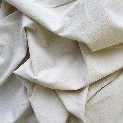 Organic Cotton Plus Lightweight Flannel Fabric - Natural - 55 Inches Wide - 5 Yards | GOTS Certified Cotton for Cozy Quilts & Pajamas — 110 Inch / 1 Yard