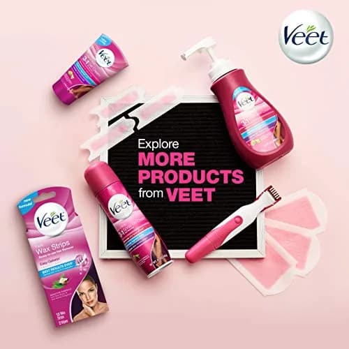 Veet Hair Removal Cream for Women, Depilatory for Legs & Body, 6.78 Fl Oz | Sensitive Skin Formula with Aloe Vera & Vitamin E thumbnail 7