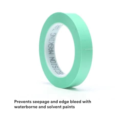 3M Precision Masking Tape, 06529, 3/4 in x 60 yds | Ultra Thin, Sharp Edges for Automotive Painting thumbnail 3