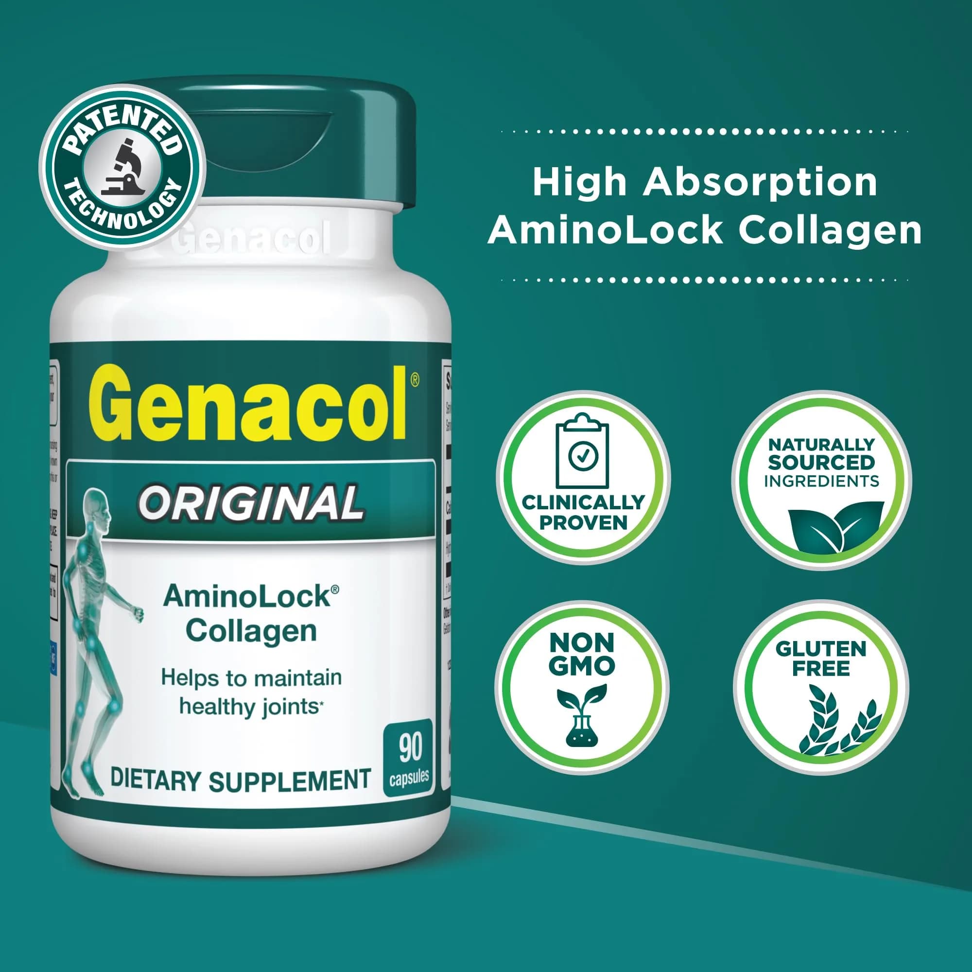 Genacol Original Hydrolyzed Collagen Joint Supplement 90 Capsules | Supports Joint Health & Mobility - view 2