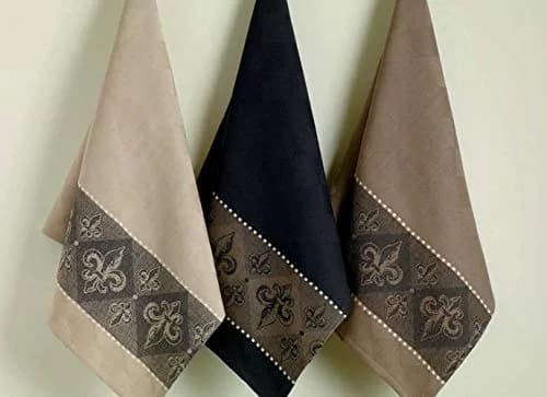 DII Cotton French Jacquard Dish Towels Set of 3 | Elegant Kitchen Decor & Absorbent (70-120 chars) thumbnail 6