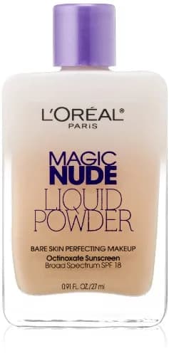 L'Oreal Paris Magic Nude Liquid Powder SPF 18 Light Ivory | Lightweight Foundation with SPF 18 for Natural Look thumbnail 1