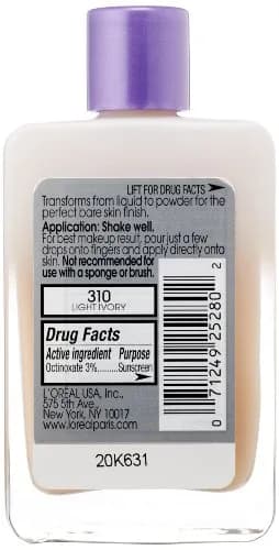 L'Oreal Paris Magic Nude Liquid Powder SPF 18 Light Ivory | Lightweight Foundation with SPF 18 for Natural Look thumbnail 2