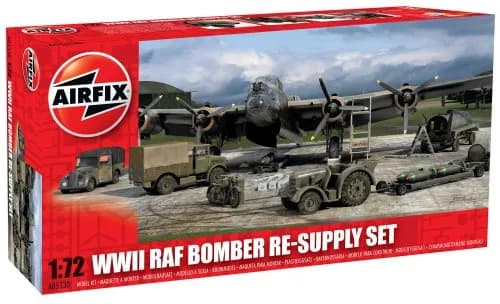 Airfix WWII RAF Bomber Re-Supply Set 1:72 Scale | Authentic Military Diorama Kit thumbnail 1