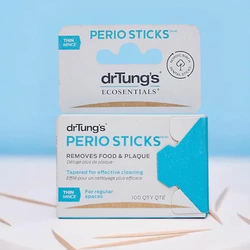 drTung's Perio Sticks Dental Floss Picks - Thin, 600 Count (6x100) | Gentle Gum Cleaning & Plaque Removal thumbnail 4