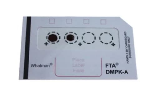 Whatman FTA WB129241 DMPK-A Cards for Dried Blood Spot (DBS) DNA Analysis and Archiving (Pack of 100) | Ambient Temperature Stability thumbnail 1