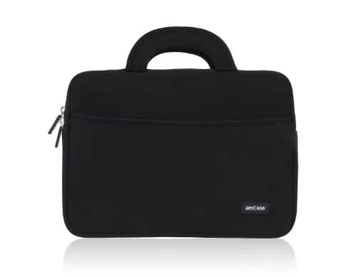 amCase 11.6-inch Neoprene Sleeve with Handle | Shock-Absorbing, Scratch-Resistant, Black thumbnail 2