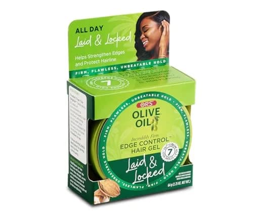 ORS Olive Oil Edge Control Hair Gel with Sweet Almond Oil 65ml (2.25 oz) | Extra Hold for All Hair Textures thumbnail 1