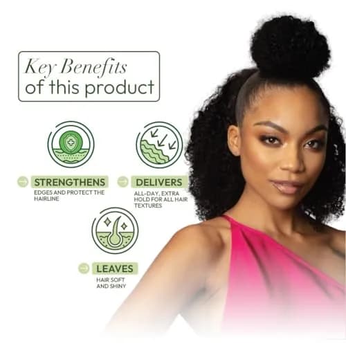 ORS Olive Oil Edge Control Hair Gel with Sweet Almond Oil 65ml (2.25 oz) | Extra Hold for All Hair Textures thumbnail 6