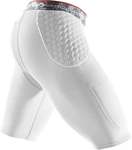 McDavid Mens Compression Shorts Football Padded Shorts Girdle 3 HEX Pads Hips & Tailbone Protection w/ Cup Pocket | Impact Protection Gear thumbnail 1