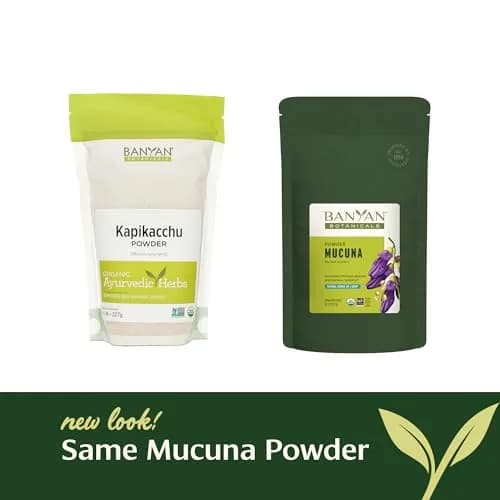 Banyan Botanicals Kapikacchu Powder 8 Ounce | USDA Organic Mucuna pruriens for Nervous & Reproductive Support thumbnail 3