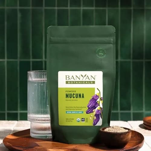 Banyan Botanicals Kapikacchu Powder 8 Ounce | USDA Organic Mucuna pruriens for Nervous & Reproductive Support thumbnail 4
