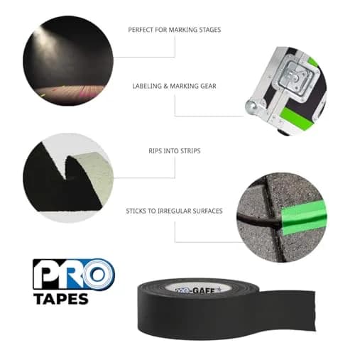 Pro Gaff Premium Matte Cloth Gaffer's Tape 1" | 55 yds, Brown, Rubber Adhesive thumbnail 2