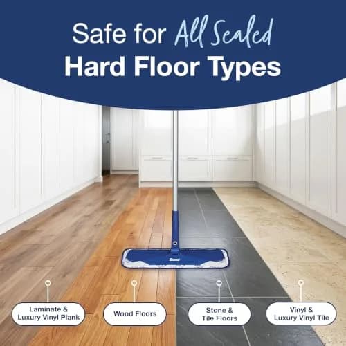 Bona Microfiber Sweep & Clean Mop for Multi-Surface Floors | Versatile, Adjustable, Reusable thumbnail 6