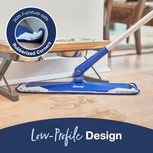 Bona Microfiber Sweep & Clean Mop for Multi-Surface Floors | Versatile, Adjustable, Reusable thumbnail 7