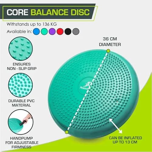 ProsourceFit Core Balance Disc Trainer 14” Diameter | Improve Posture & Stability thumbnail 3