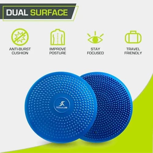 ProSource Core Balance Disc Trainer 14" Blue | Core Stability & Balance Exercise Tool thumbnail 4