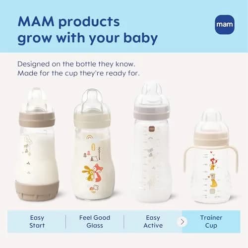 MAM Trainer Sippy Spill-Proof Cup 237ml (8 oz) | Transition Cup 4+ Months thumbnail 4
