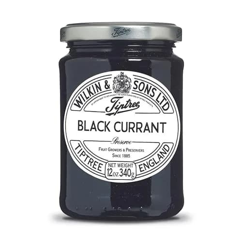 Tiptree Black Currant Preserve 12 oz Jar | Deep, Subtle Flavor, Suitable for Vegetarians & Vegans thumbnail 1