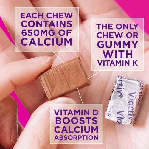 Viactiv Calcium + Vitamin D Soft Chews 60 Count | Milk Chocolate for Bone Support in India thumbnail 3