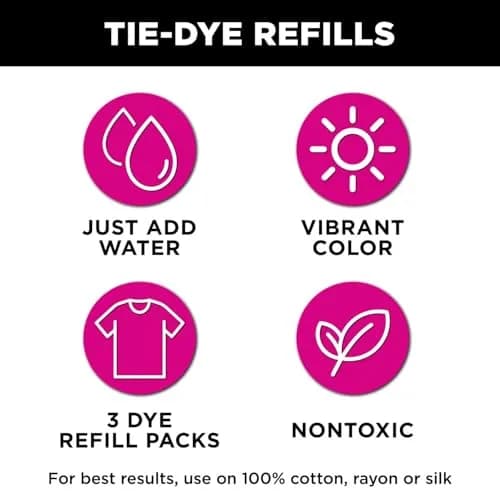 Tulip One-Step Tie-Dye Kit Dye Refill Packs, Turquoise, 12 fl oz (3 x 4 fl oz) | Concentrated Formula Dye thumbnail 6