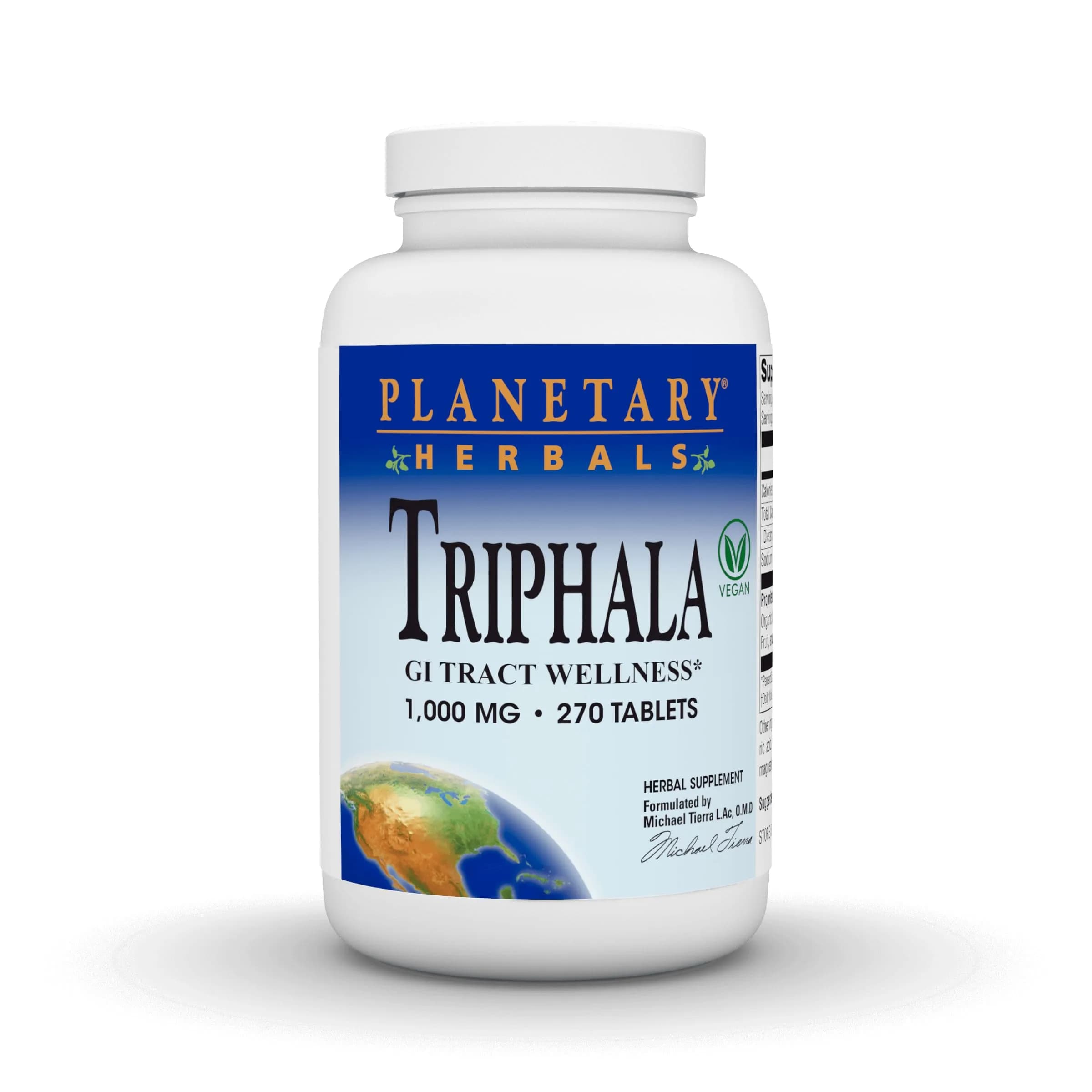 Planetary Herbals Triphala 1000mg - 270 Tablets | Traditional Digestive Support