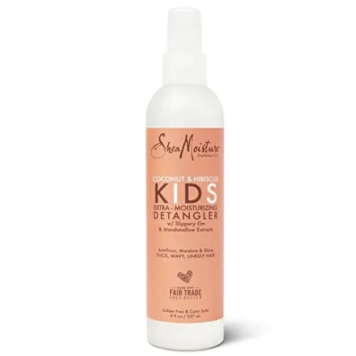 Shea Moisture Coconut & Hibiscus Kids Extra Moisturizing Detangler 237ml (8 Fl Oz) | For Wavy, Curly Hair — peach