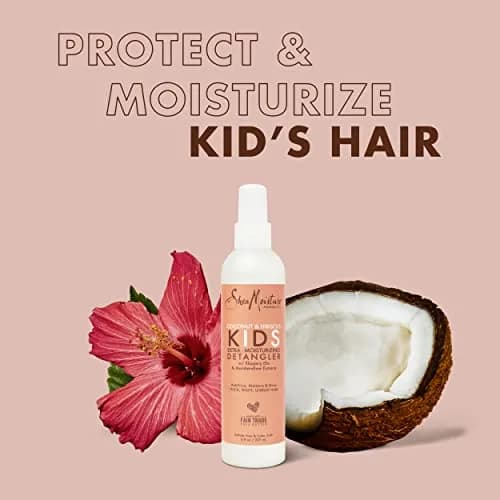 Shea Moisture Coconut & Hibiscus Kids Extra Moisturizing Detangler 237ml (8 Fl Oz) | For Wavy, Curly Hair thumbnail 4