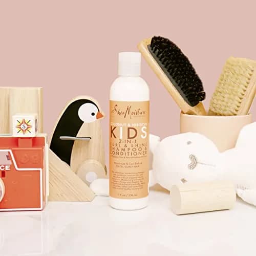 Shea Moisture Coconut & Hibiscus Kids Extra Moisturizing Detangler 237ml (8 Fl Oz) | For Wavy, Curly Hair thumbnail 9