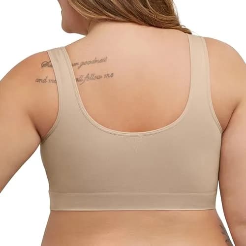 JUST MY SIZE Women's Pure Comfort Plus Size Mj1263 Bras, Nude (3X-Large US) | Seamless, Light Support & Moisture-Wicking thumbnail 3