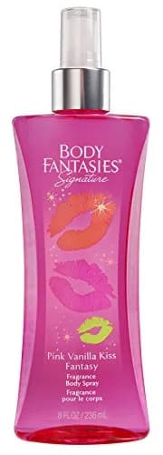 Body Fantasies Signature Pink Vanilla Kiss Fantasy Body Spray 236ml (8 Fl Oz) | Long-Lasting Fragrance thumbnail 1