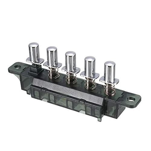 sourcing map AC 250V 4A Piano Type Key Board Switch for Range Hood | 5 Keys, Interlock & Latching thumbnail 1