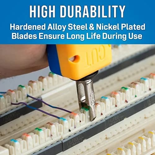 Jonard Tools EPD-91461 Manual Punchdown Tool | 66 & 110 Blades, Ergonomic Design, Alloy Steel, Lifetime Warranty thumbnail 5