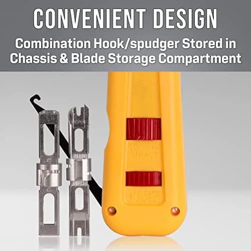 Jonard Tools EPD-91461 Manual Punchdown Tool | 66 & 110 Blades, Ergonomic Design, Alloy Steel, Lifetime Warranty thumbnail 3