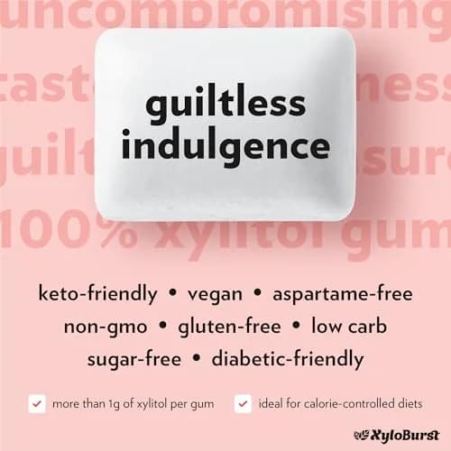 Xyloburst Cinnamon Chewing Gum 24 Pieces | Sugar-Free Oral Health Support thumbnail 4