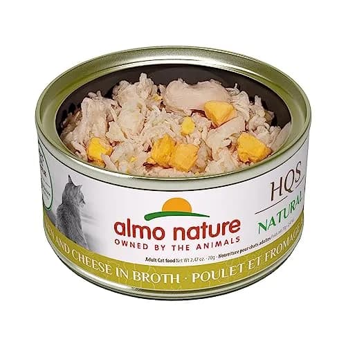 Almo Nature HQS Natural Wet Cat Food Chicken & Cheese 2.47 oz | Grain-Free, All-Natural, High Digestibility thumbnail 3