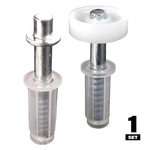 PRIME-LINE N 7266 Bi-Fold Door Top Pivot and Guide Wheel (2 Pack) | 1.9 cm (0.75 in) Diameter thumbnail 3