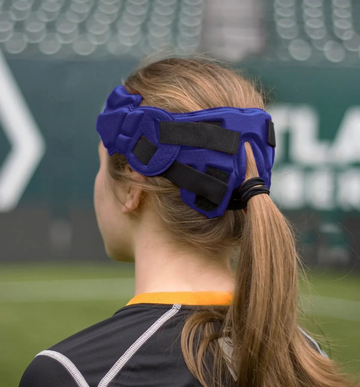 Full 90 Select Performance Soccer Headgear Black Small | Dual-Density Foam Protection - view 3