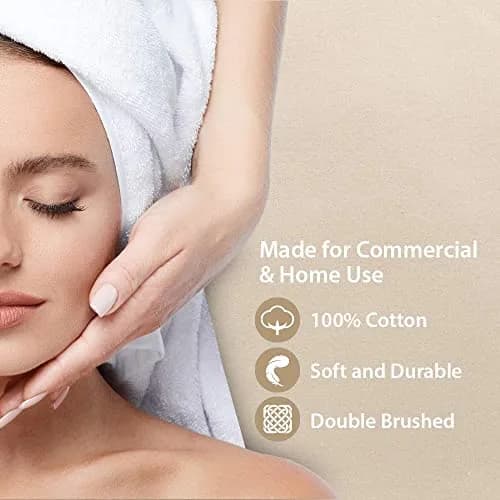 ForPro Premium Flannel 3-Piece Massage Sheet Set, Natural | Soft Cotton, Durable & Snug Fit for Massage Tables thumbnail 4