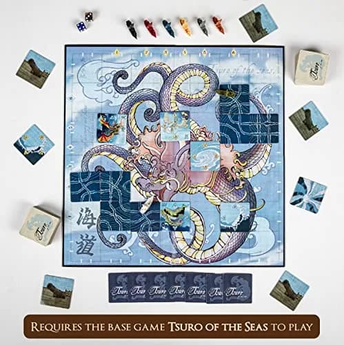 Calliope Tsuro of the Seas - Veterans of the Seas Expansion, Tile Laying Board Game | Adds Tidal Waves & Whirlpools thumbnail 6