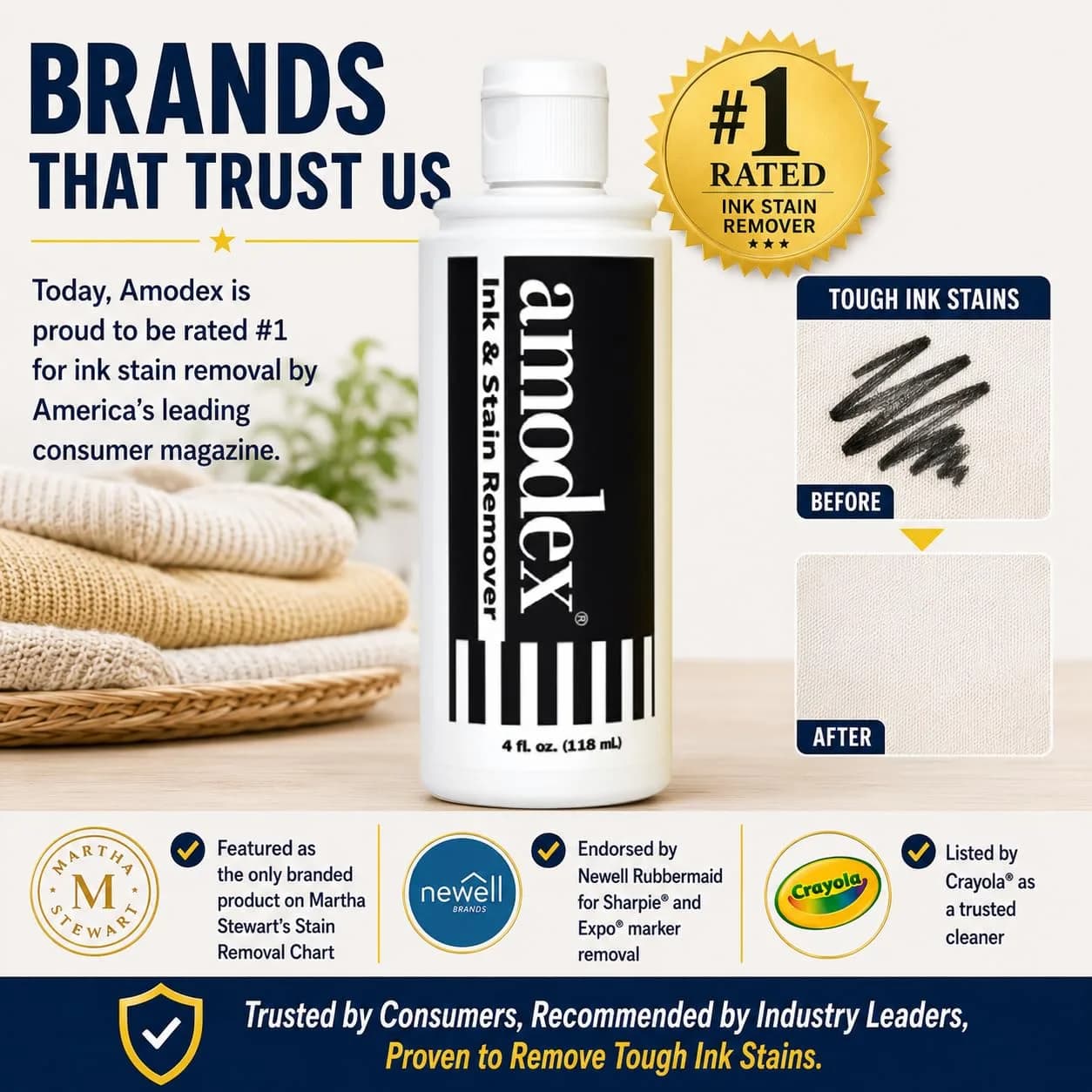 Amodex Ink and Stain Remover Liquid Formula 118ml (4 fl oz) | Professional Strength Stain Removal - view 8
