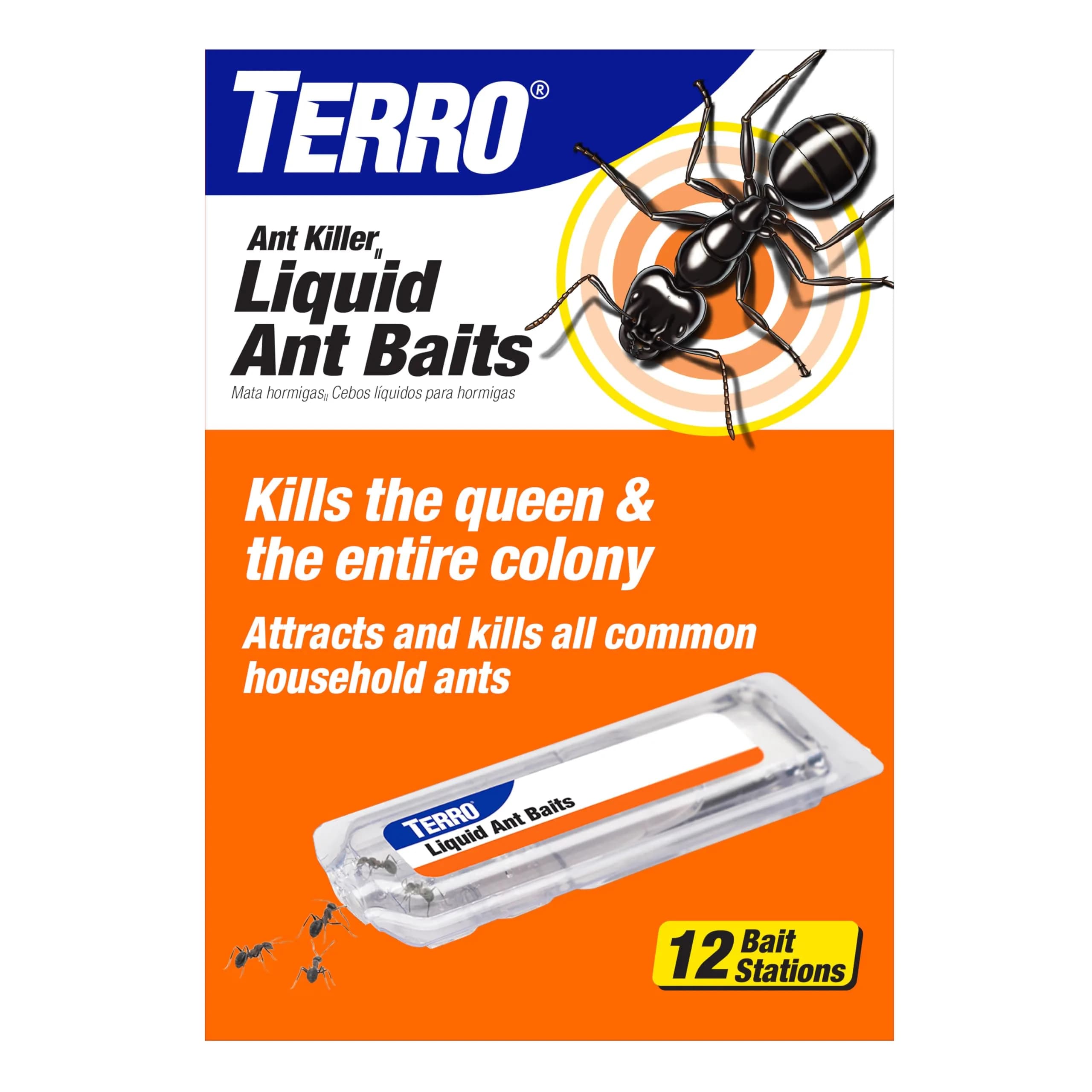 Terro Ant Killer Bait Stations T300B, 12 Count | Borax Formula Kills Colony - main product image