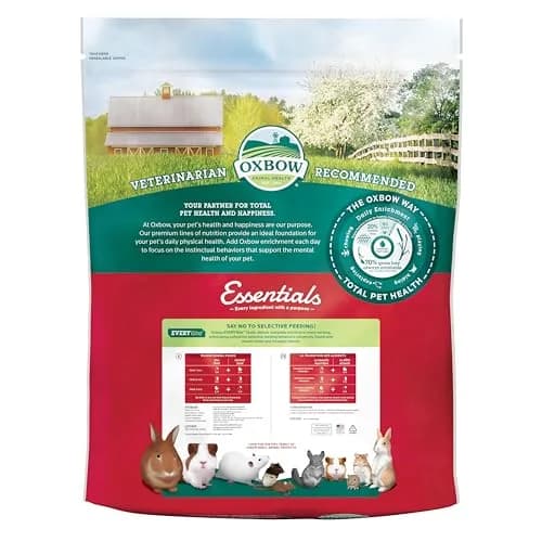 Oxbow Essentials Young Rabbit Food Pellets 11.33 kg (25 lb) | High-Fiber Timothy Hay Formula for Digestive Health thumbnail 2