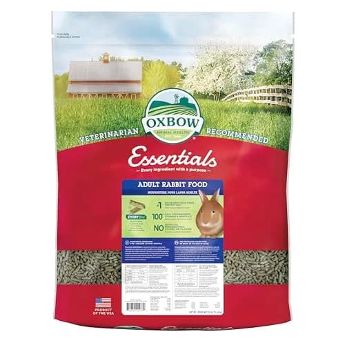 Oxbow Essentials Adult Rabbit Food Timothy Hay Pellets 11.3 kg (25 lb) | Veterinarian Recommended for Adult Rabbits thumbnail 1