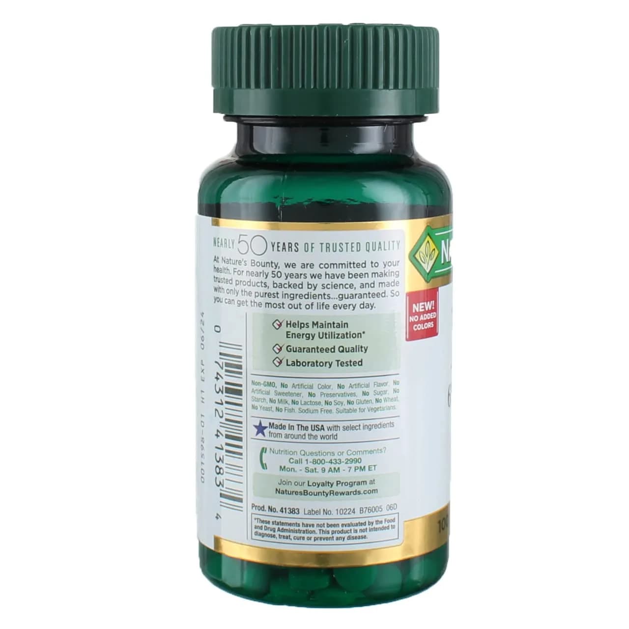 Nature's Bounty Ferrous Sulfate Iron 65mg Tablets, 300 Count (3 x 100ct Bottles) | Essential for Hemoglobin & Energy - view 4