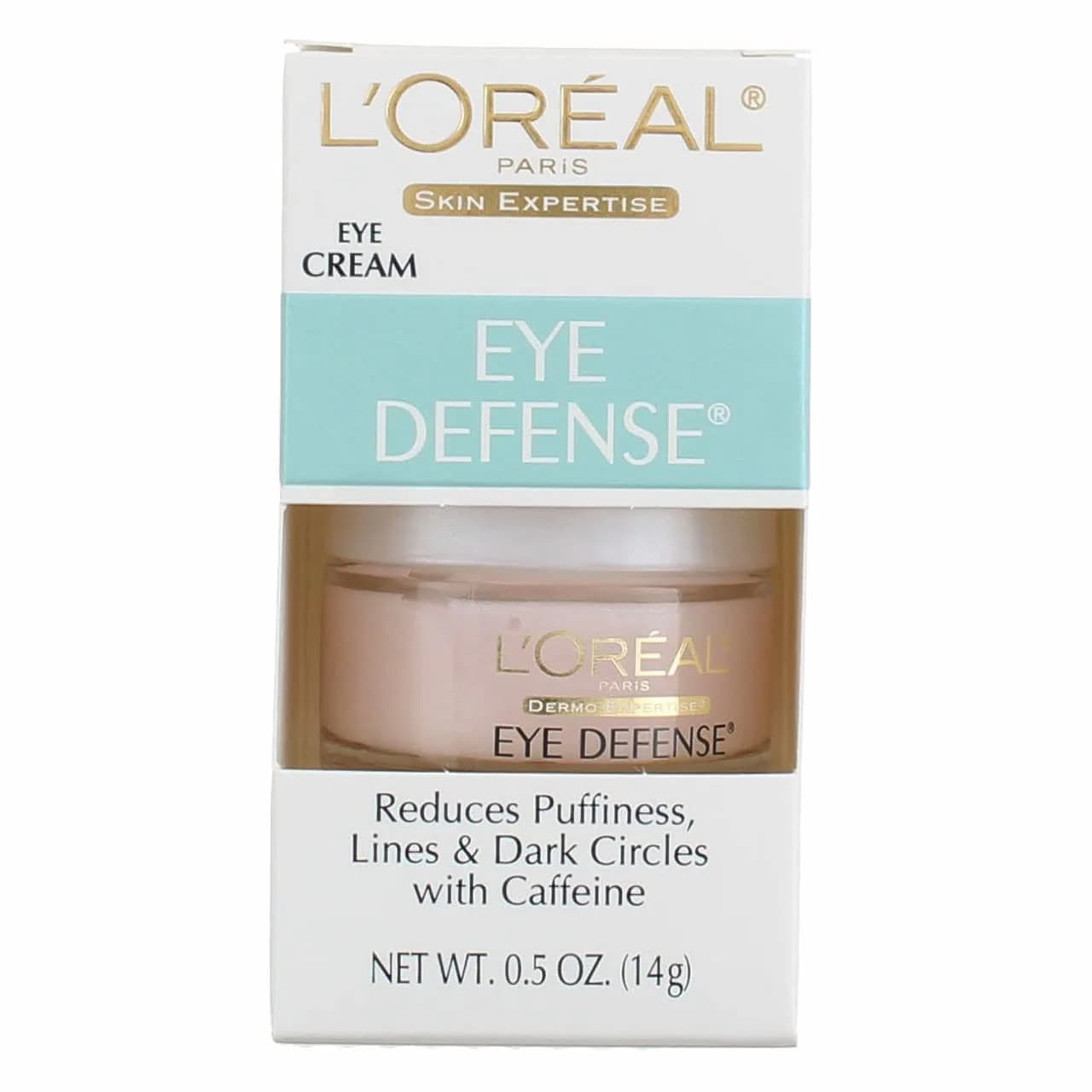 L'Oreal Paris Eye Defense Gel 15ml (0.5 Fl Oz) Pack of 2 | Caffeine & Hyaluronic Acid for Puffiness & Fine Lines - main product image