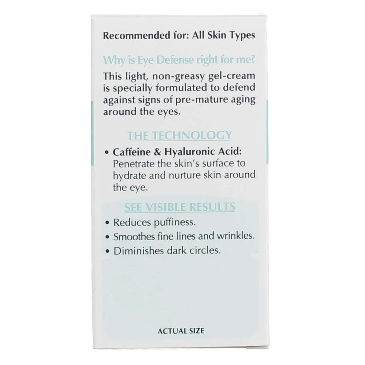 L'Oreal Paris Eye Defense Gel 15ml (0.5 Fl Oz) Pack of 2 | Caffeine & Hyaluronic Acid for Puffiness & Fine Lines - view 2
