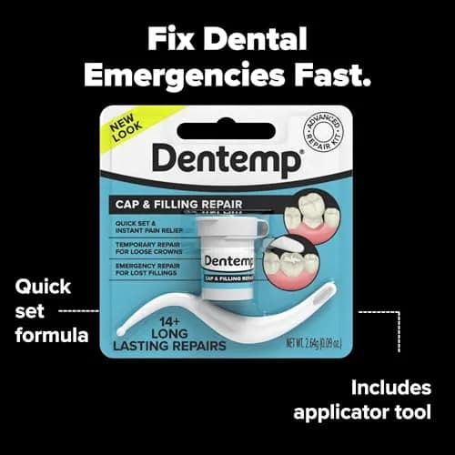 Dentemp Maximum Strength Dental Repair Kit 2.2G | Instant Pain Relief & Crowns Fix thumbnail 4