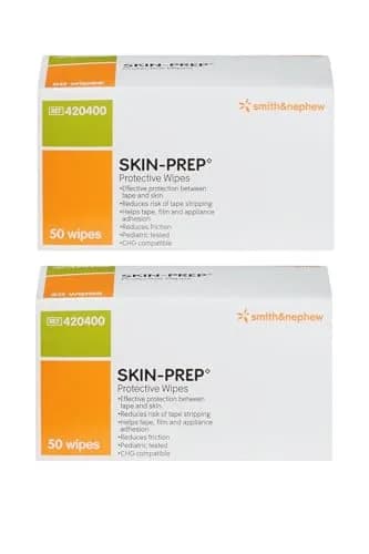 Smith & Nephew Skin-Prep Protective Wipes 50 Count (Pack of 2) | Skin Barrier Support for Adults thumbnail 1